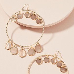 Seashell Hoop Earrings